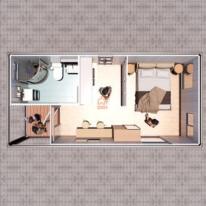 Casas prefabricadas portátiles de una sola habitación casas prefabricadas panel sándwich listo para usar 3,5*7,2 M casa contenedor de envío para la venta - Product Image 4