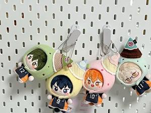 Porte-clés en peluche douce Kawaii Anime Haikyu Volleyball Hinata Shoyo <span class=keywords><strong>Kageyama</strong></span>, 10 cm, 4 designs mignons, pour sac à dos - Product Image 1