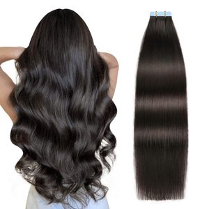 Di alta qualità 100% <span class=keywords><strong>capelli</strong></span> umani doppio disegnato nastro invisibile senza soluzione di continuità <span class=keywords><strong>capelli</strong></span> umani nastro russo - Product Image 1