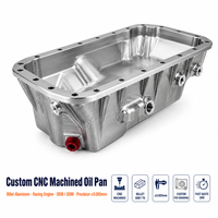 Carter d'huile en aluminium usiné CNC sur mesure pour moteur de course, fabrication OEM 6061-T6 de précision pour carter sec ou humide