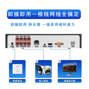 Smart Ivr Surveillance Kit 4 <b>Cameras</b> H.264 PoE Optional Full Color Night Vision <b>Remote</b> Monitoring Indoor Outdoor Use - Product Image 2