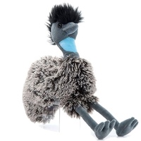 Peluche d'autruche douce approuvée CE et ASTM, jouet en peluche d'ému personnalisé sur mesure, mascotte en tissu durable fabriquée en usine