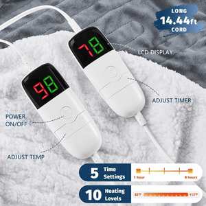 Manta Eléctrica de Franela de Doble Cara de 180*130cm, Personalizada, 220V, con Protección Contra Sobrecalentamiento - Product Image 3