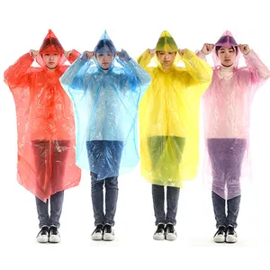 Emergency Fisherman Rain Coat Portable Disposable Poncho Raincoats for Men Women
