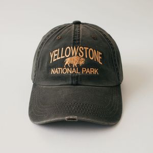 Fabricant de casquette brodée du parc national chapeau nature de voyage lavé chapeau de camping chapeau de montagne de voyage sur la route casquette de randonnée - Product Image 1