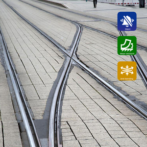 Riel de acero ranurado 59R2 60R2 para <span class=keywords><strong>ferrocarril</strong></span>, vía pesada, tramvía, estándar europeo EN 14811 - Product Image 4