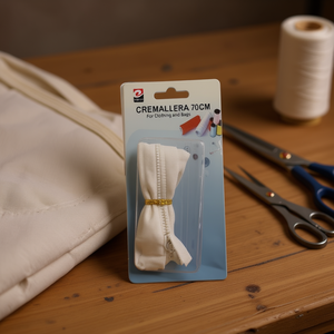 Mnj Zipper 70Cm White For Clothing And Bags - Product Image 3