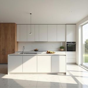 Aisdecor chuyên nghiệp tùy chỉnh sơn mài trắng tủ bếp - Product Image 3