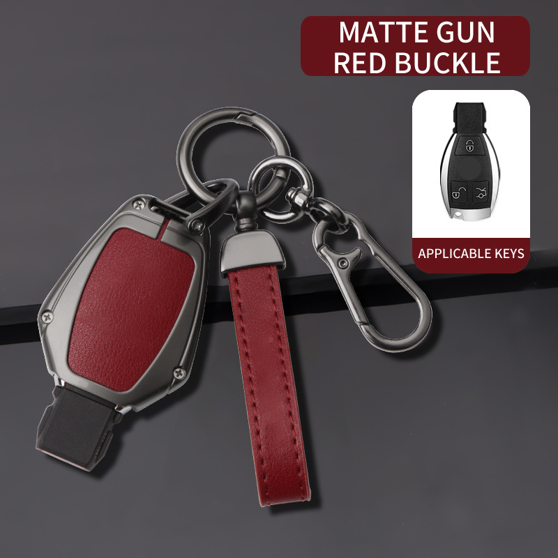 Portachiavi pistola rossa + pelle