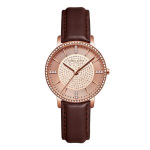 Montres de luxe <span class=keywords><strong>Hannah</strong></span> Martin 9084 avec cadran rose en diamant, bracelet en acier inoxydable, nouvelles montres à quartz pour femmes - Product Image 6