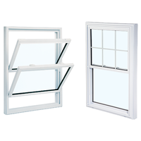 NUOXIN Fenêtres à double battant en PVC de haute qualité avec isolation thermique, design moderne, couleurs personnalisées