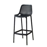 Chaise de bar en plastique à dossier creux de haute qualité de conception créative personnalisée de mode nordique