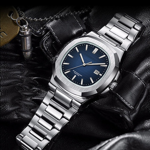 Ensemble de montres pour hommes, étanches, mécaniques, de luxe, en acier inoxydable, de haute qualité, sportives, personnalisées, pour affaires, fournisseur en gros - Product Image 1