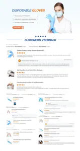 Anboson guantes de nitrilo dùng một lần Nitrile handschuhe không vô trùng tay Gants bột Găng tay Nitrile miễn phí - Product Image 5