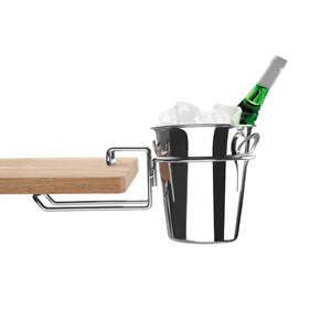 Supporto refrigerante da tavolo per bottiglie con secchiello per il ghiaccio per raffreddare il vino - Product Image 1