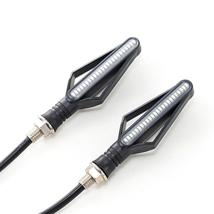 Clignotants à LED 12 points pour motos ADT, feux arrière à défilement de lumière, clignotants de direction, feux stop, indicateur de signalisation IP67 - Product Image 1