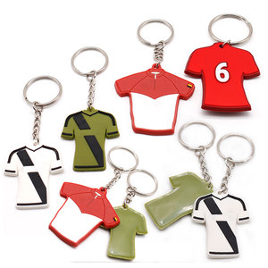 Bán Buôn Trung Quốc <span class=keywords><strong>T</strong></span>ùy Chỉnh Khuyến Mại Mềm Pvc Cao Su Thể Thao Jersey <span class=keywords><strong>Keyring</strong></span> Bóng Đá Đội Bóng <span class=keywords><strong>T</strong></span> Áo Sơ Mi Keychain - Product Image 2