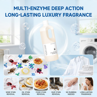 Détergent à lessive liquide pour bébé en marque privée OEM/ODM : Parfum et formule personnalisés, hypoallergénique avec élimination des taches de sang