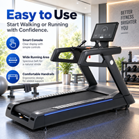 Tapis roulant K-FIT GSK7 haute performance, capacité 200 kg, vitesse 25 km/h, 20 niveaux d'inclinaison, suspension amortissante, qualité professionnelle pour salle de sport