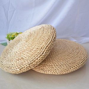 <span class=keywords><strong>45</strong></span> <span class=keywords><strong>CM</strong></span> Fait À La Main Décor À La Maison <span class=keywords><strong>Rond</strong></span> Tissé Paille <span class=keywords><strong>Coussin</strong></span> De Méditation - Product Image 4