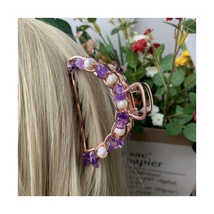 DIY <span class=keywords><strong>MIO</strong></span> regalo moda mujer perla sol piedra horquilla coreano hecho a mano pinza de pelo perla accesorios para el cabello para niñas moda dulce - Product Image 5