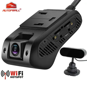 JIMI JC400D 4G GPS Tracker Dashcam Video Recorder Dual Lens Front And Inward Cam Built-in 2 Channel Car Camera Dash Cam