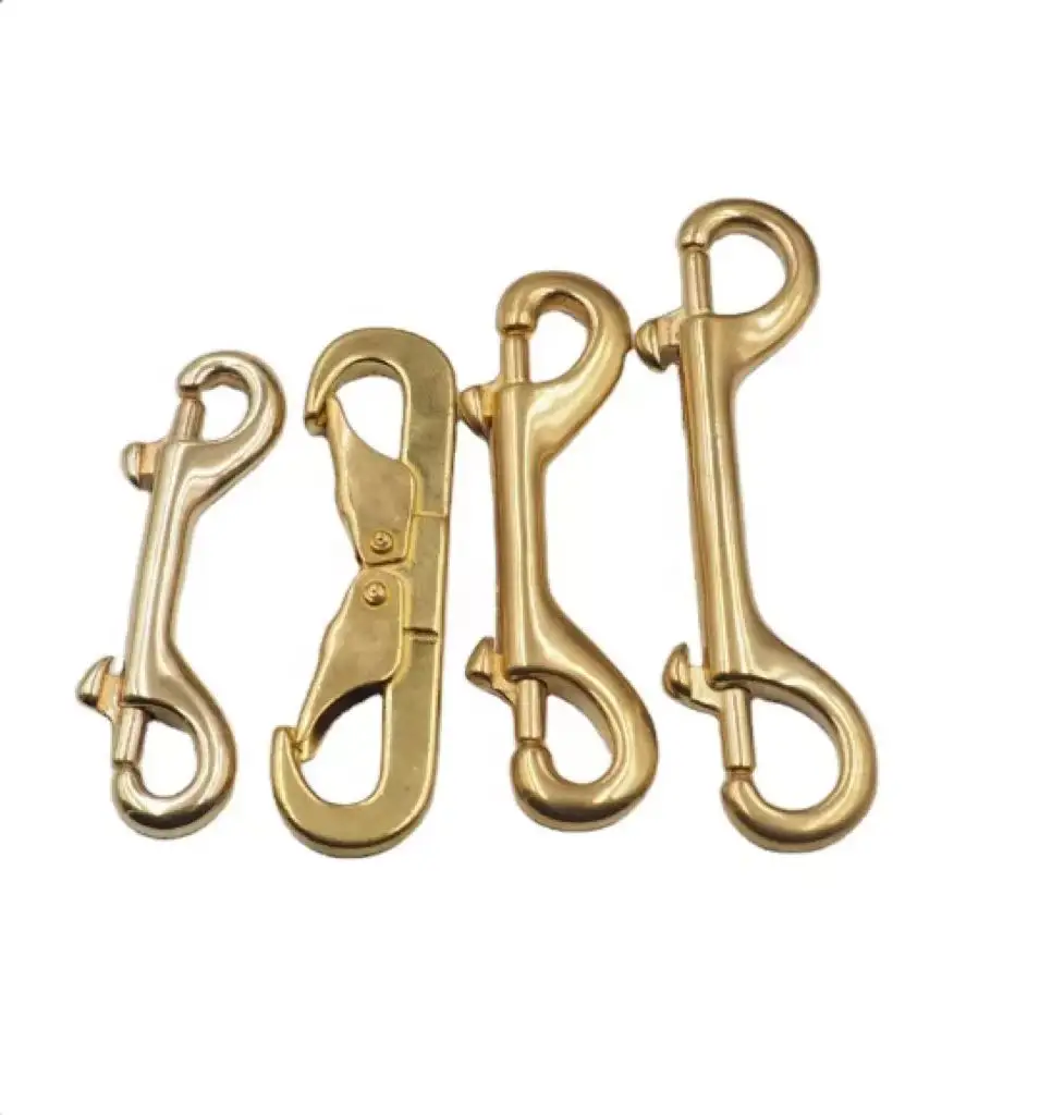 JRSGS High Quality BRONZE CASTING solid brass double ended bolt snap trigger hook for horses and pets