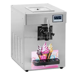 Machine à crème glacée molle à saveur unique, petite Machine à crème glacée de bureau, Machine à crème glacée pour la maison