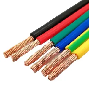 Factory Supply Wholesale Price Electric Wire 1.5mm 2.5mm 4mm Stranded Copper wire with PVC insulation