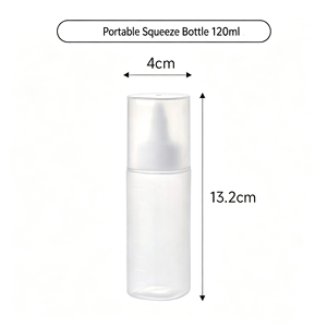 Botol Saus Plastik Portable 40ml 60ml 80ml 120ml untuk Kecap, Saus Salad, Cuka, Cocok untuk Rumah dan Barbekyu Luar Ruangan - Promo! - Product Image 6