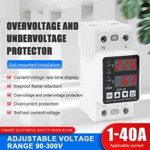 Protector de Voltaje y Corriente Industrial Monofásico Ajustable para Riel DIN, 220V/110V, 40A/63A, con Monitoreo de Sobrecorriente y Baja Corriente - Product Image 2