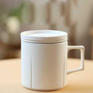 Porcellana ufficio e casa <span class=keywords><strong>tazza</strong></span> <span class=keywords><strong>da</strong></span> tè 400ml in ceramica <span class=keywords><strong>con</strong></span> <span class=keywords><strong>coperchio</strong></span> impugnatura Design stile europeo accessori riforniti per il tè al caffè - Product Image 4