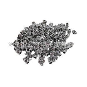 Tibetan <b>Silver</b> Flower Shape Hollow Tube <b>Beads</b> For Bracelet Making Alloy Metal Jewelry Accessories Wholesale - Product Image 1