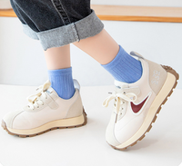 Chaussettes Enfants en Coton Côte Unies Colorées et Tendance, Meilleures Ventes, Personnalisées, Vente en Gros