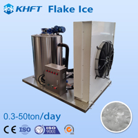 Machine à glace en flocons de haute qualité, vente en gros d'usine, production de 3000 kg par jour, pour le refroidissement du poisson et des fruits de mer, usine de glace en flocons