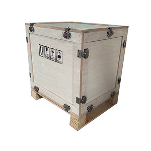 Caja de embalaje logístico personalizable de madera contrachapada con cierre de mariposa Weixu para maquinaria y equipos - Product Image 1