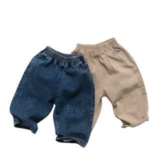 กางเกงยีนส์ลำลองสำหรับเด็กใส่ได้ทั้งชายและหญิง, กางเกงยีนส์ใหม่ฤดูใบไม้ร่วง - Product Image 1