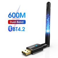 EDUP de alta velocidad de banda Dual Bluetooth4.2 WiFi USB Dongle 600m Bluetooth Wifi adaptador