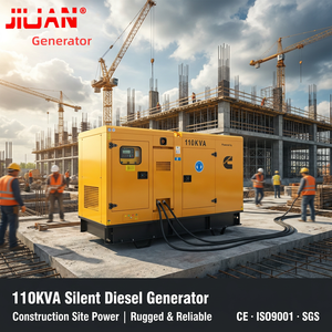 Groupe électrogène 100 Kva 110 Kva 150 Kva 200 Kva Moteur d'origine 6BT5.9-G1 Triphasé Générateur diesel silencieux d'urgence pour hôtel - Product Image 2