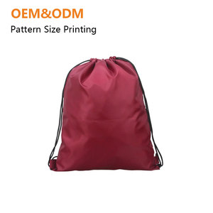 OEM ODM Silk Screen Printing Drawstring Pocket Triangular Small Ears Backpack Bag for Outdoor Sports