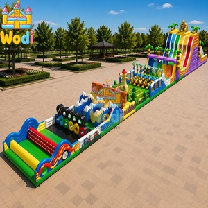 Obstáculos Inflables de Tela Ignífuga de Primera Calidad, Obstáculos Giratorios Inflables para Niños, Fácil de Instalar, Diversión para Carnavales y Festivales - Product Image 6