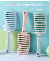 Brosse à cheveux ionique Offre Spéciale carré vague incurvée peigne à côtes creuses magiques pour démêler la coiffure manche en plastique d'évent pour un usage domestique