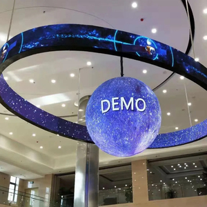 Factory Custom Sphere <b>Screen</b> P1.5 P1.8 P1.9 P2 P2.5 P3 P4 Led Ball <b>Screen</b> Video Irregular Shaped Spherical Led Panel Display - Product Image 5