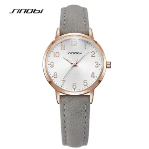 Sinobi Wholesale Cheap Watches For Men Unisex In Bulk Classic Design Japanese Quartz Movement PU Leather Straps