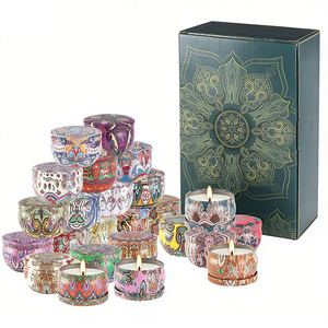 Kits de fabrication de bougies haut de gamme, pots avec couvercles, emballage cadeau élégant pour cadeaux de mariage, collection de parfums naturels à base de soja - Product Image 1