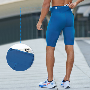 Pantalon de compression unisexe haute élasticité pour couple, idéal pour la course de marathon, collant mi-cuisse, entraînement extérieur, séchage rapide, sportif - Product Image 4