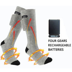 Chaussettes chauffantes intelligentes <span class=keywords><strong>Bluetooth</strong></span> 5V 4000mAh à chauffage électrique épais pour la chasse, fonctionnant sur piles, USB, unisexe - Product Image 3