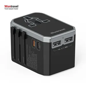 Wontravel 45W Single-port Quick Charge Type C Universal International Plug World Travel Adapter Kit