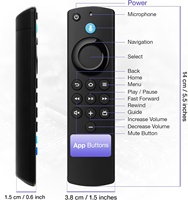 Control Remoto de Repuesto L5B83G para Fire Smart TV Stick (2.ª/3.ª Generación/4K/Lite/4K Max), Compatible con Hisense 3.ª Generación, TV Cube Smart TV