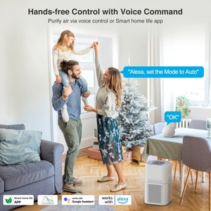 Hot bán 2 trong 1 máy lọc không khí với độ ẩm <span class=keywords><strong>H13</strong></span> Đúng <span class=keywords><strong>HEPA</strong></span> lọc cho nhà dị ứng và vật nuôi tóc, hút thuốc trong phòng ngủ - Product Image 2